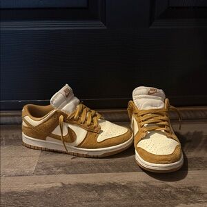 Nike Dunk Low in Brown and Cream